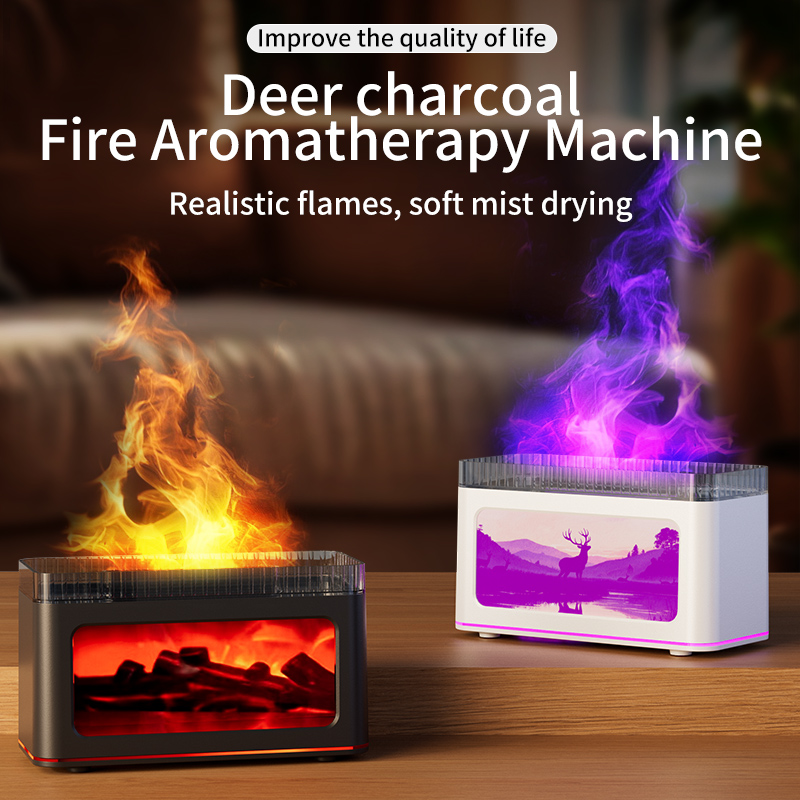 Home Fragrance Room Spray - Simulation 3D Fireplace Aroma Diffuser, Home