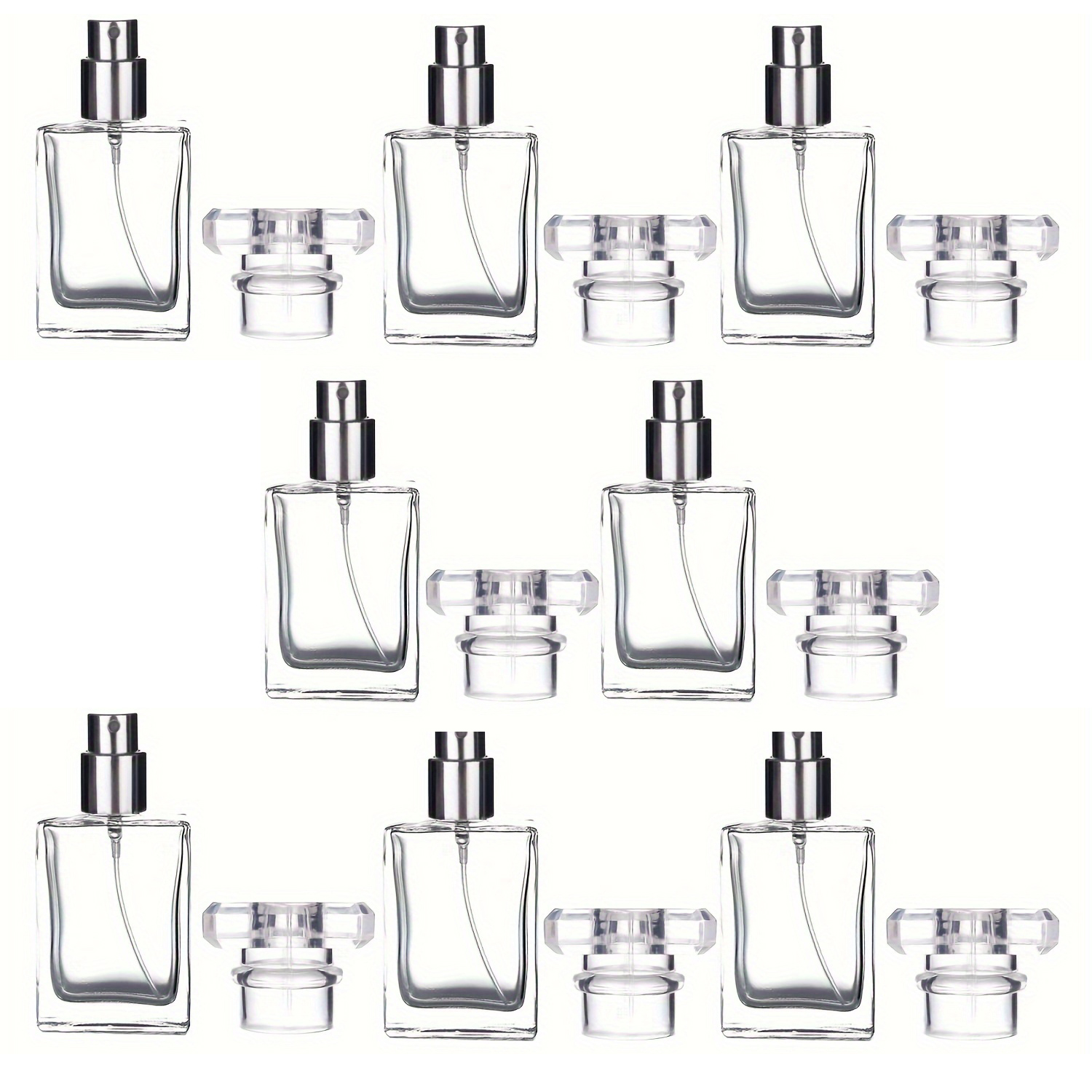 8pcs 30ml Glass Perfume Bottle - Perfume Atomizer Travel のレビューと価格