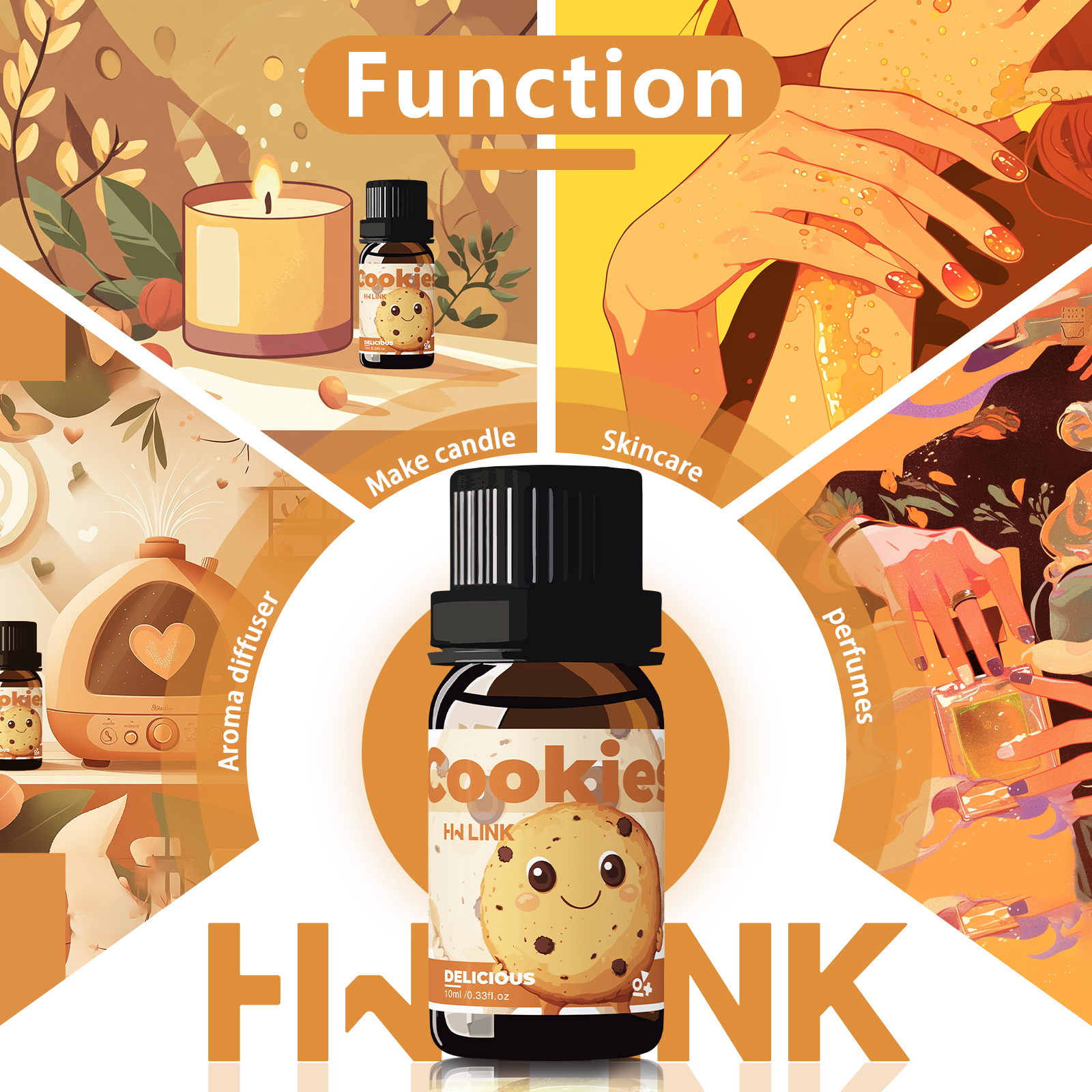 10ml Cookies Essential Oils Pe - Home Fragrance Accessories のレビューと価格