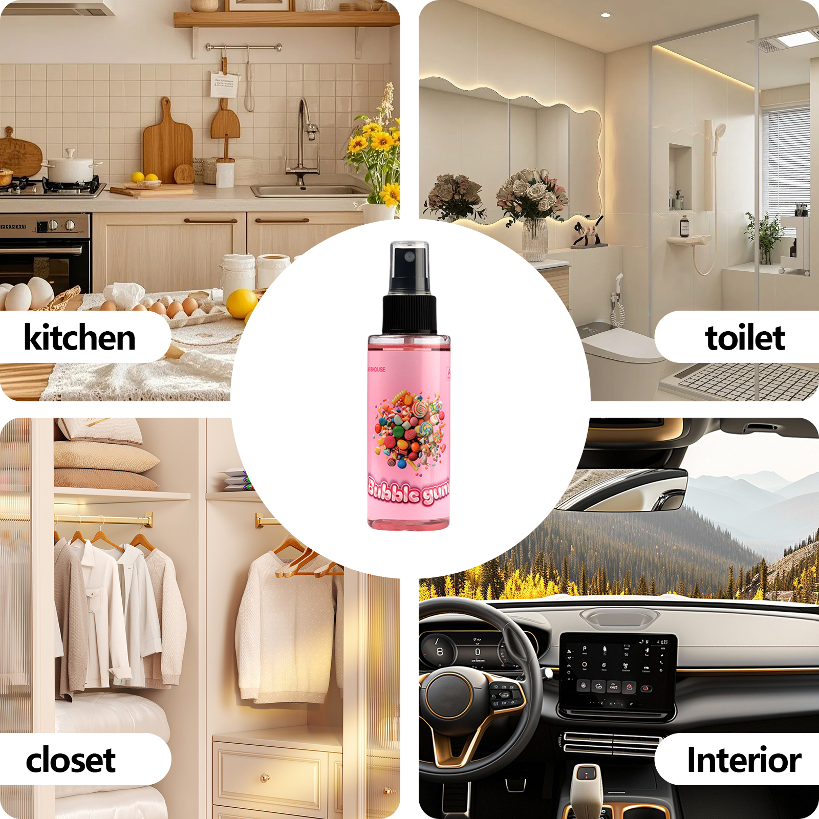 100ml BUBBLEGUM-Scented Hand-S - Home Fragrance Room Spray のレビューと価格