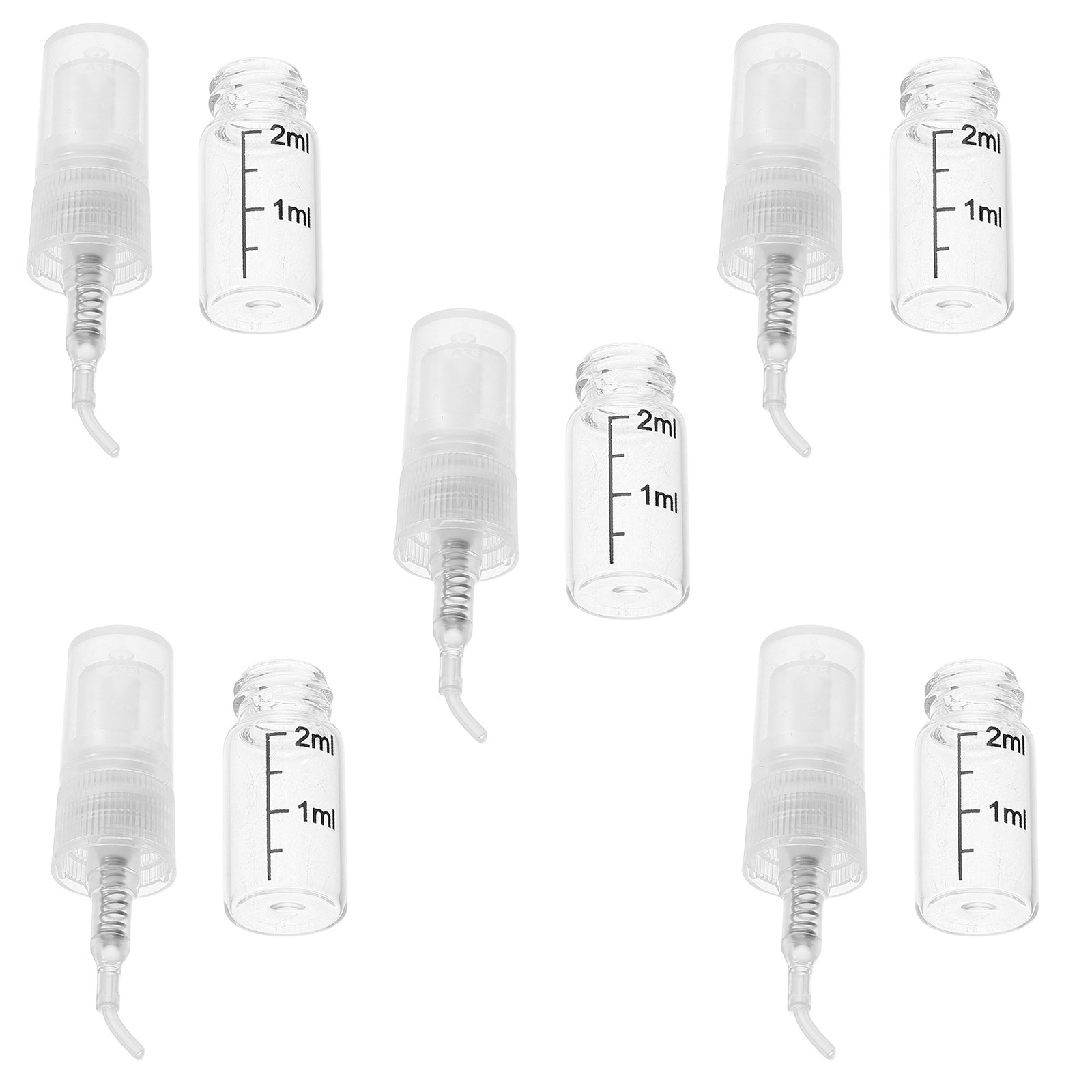5Pcs Portable Spray Bottle Set - Perfume Atomizer Travel のレビューと価格