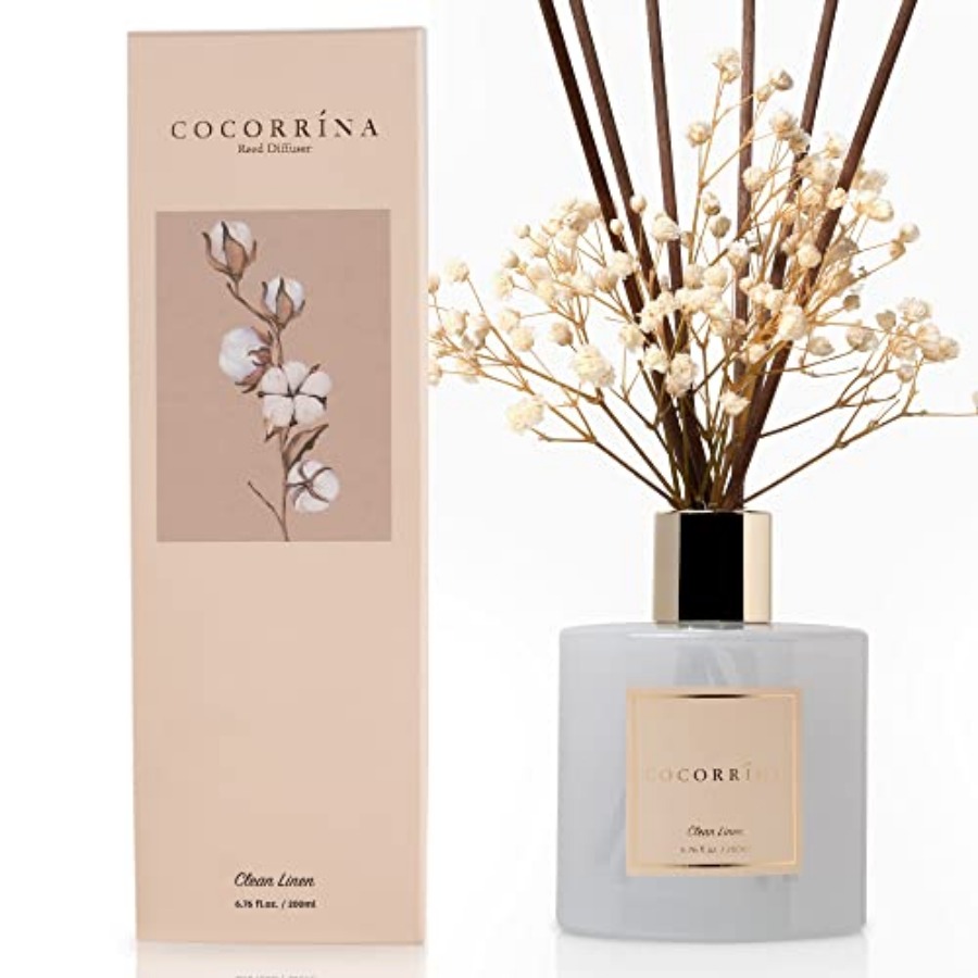 Reed Diffuser Set, Clean Linen - Home Fragrance Linen のレビューと価格