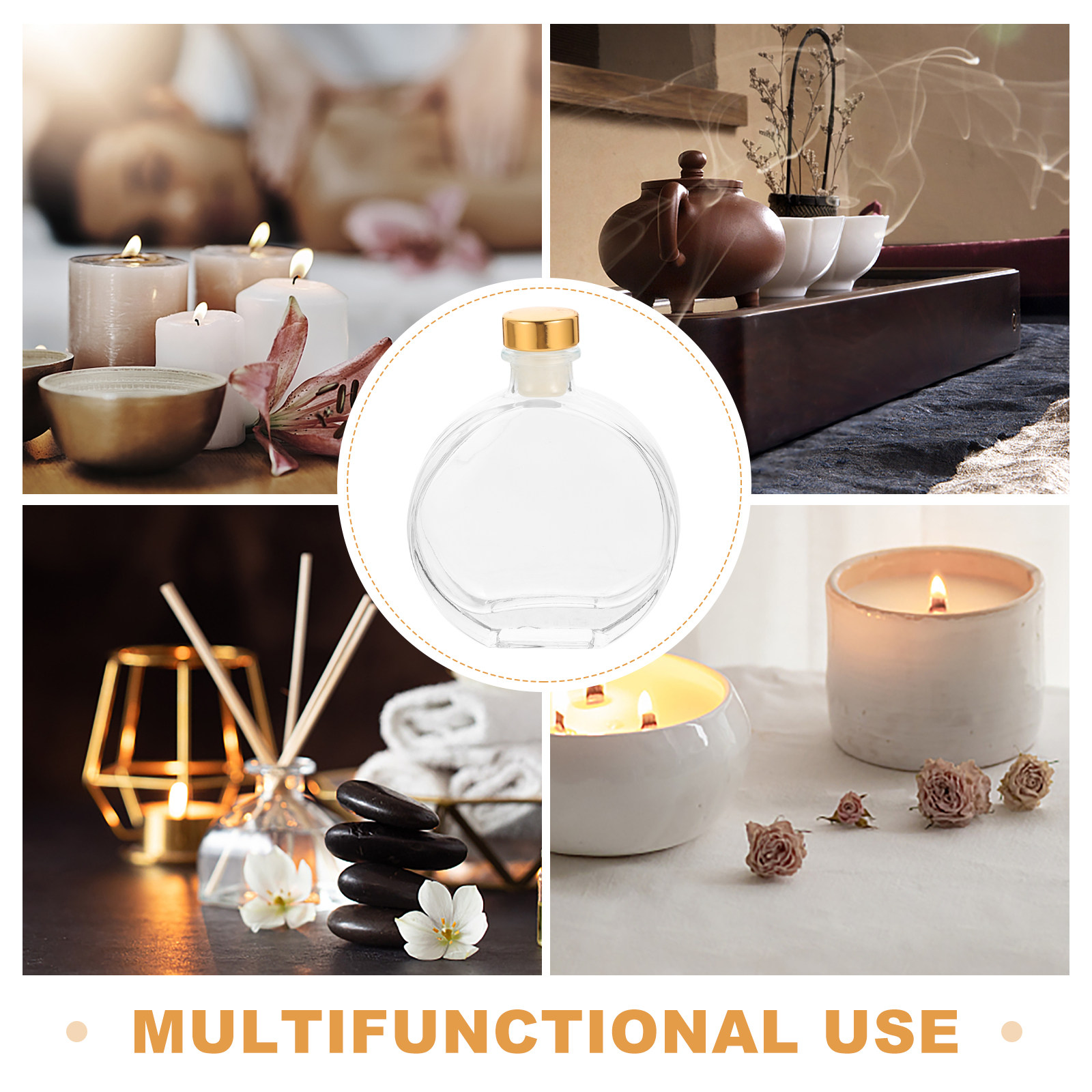 3Pcs Glass Aromatherapy Diffus - Home Fragrance Jar のレビューと価格