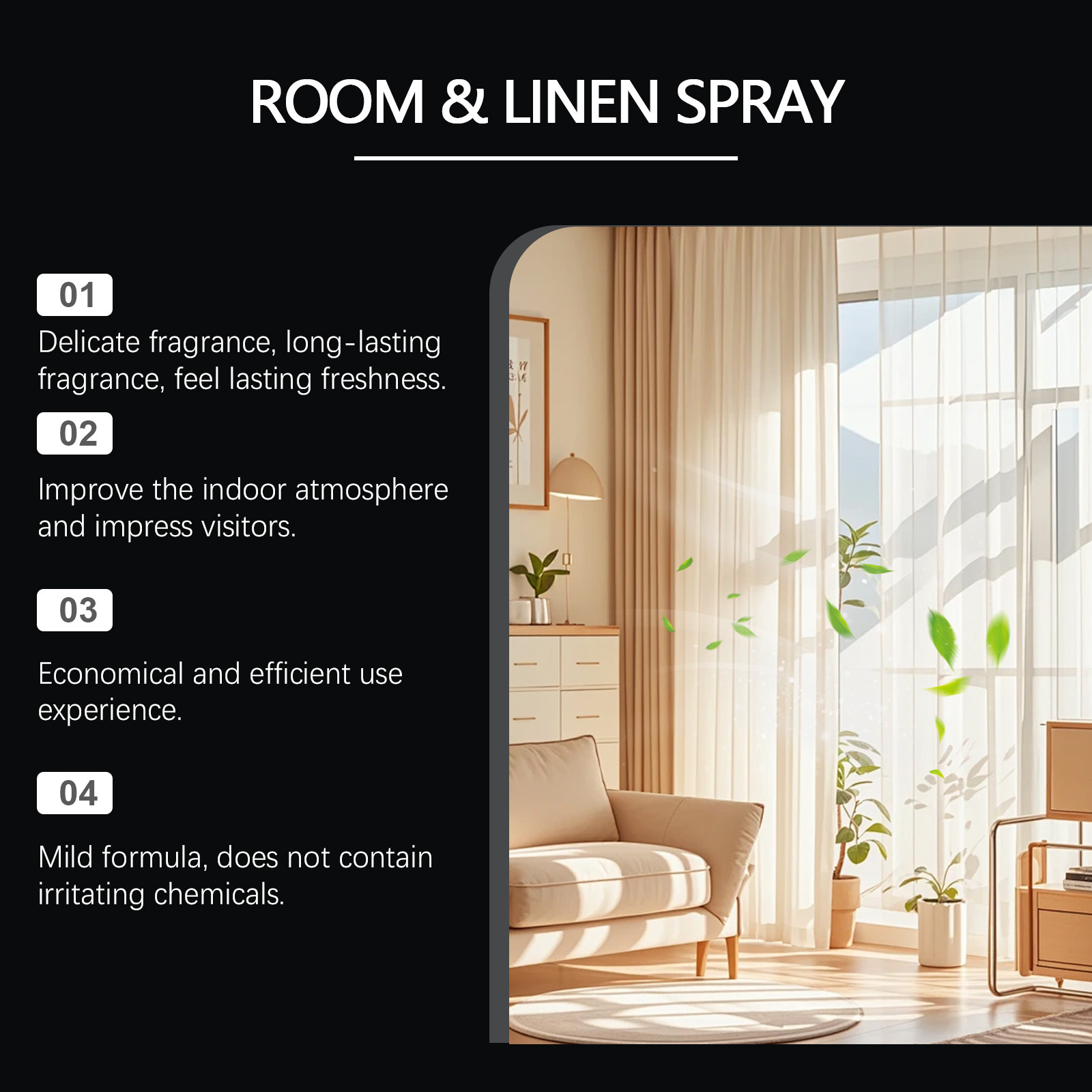 Linen Fabric Spray,Long-Lastin - Home Fragrance Linen のレビューと価格