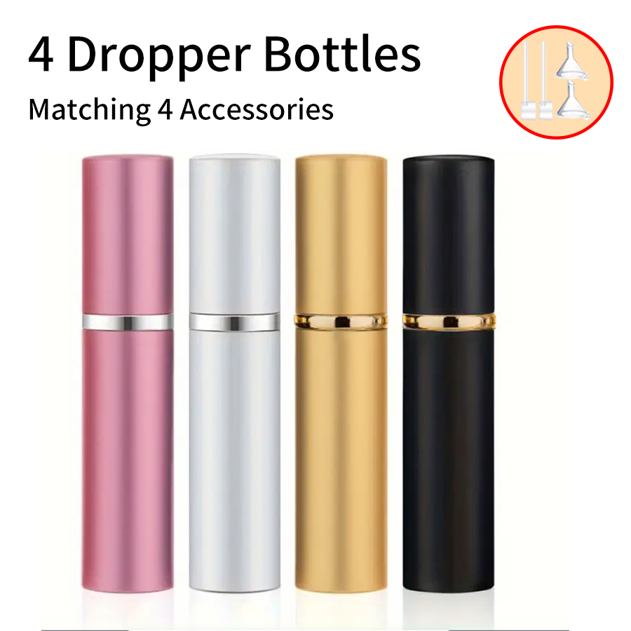 4pcs+4 Accessories 5ml Refilla - Perfume Atomizer Travel のレビューと価格