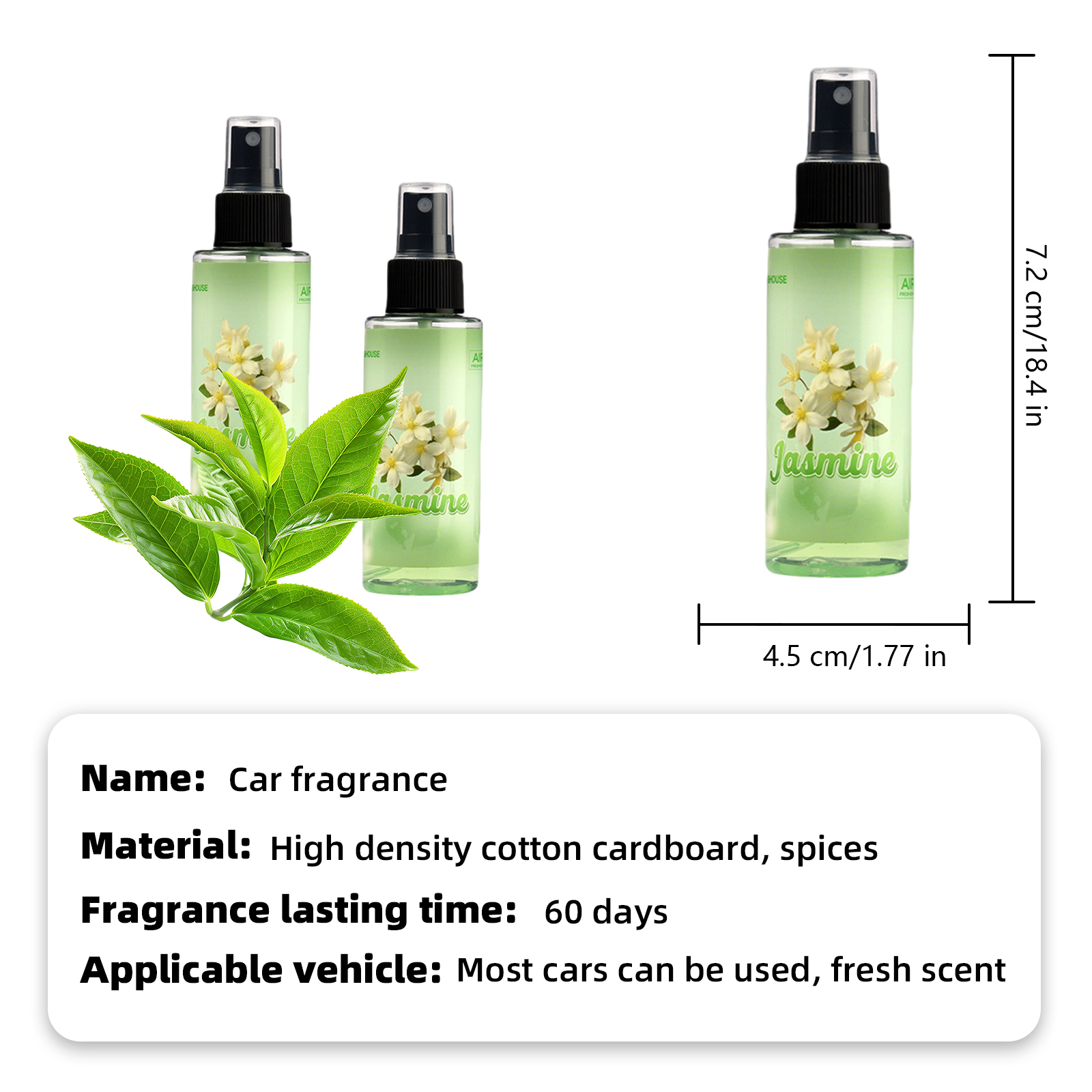 100ml JASMINE-Scented Hand-Spr - Home Fragrance Room Spray のレビューと価格