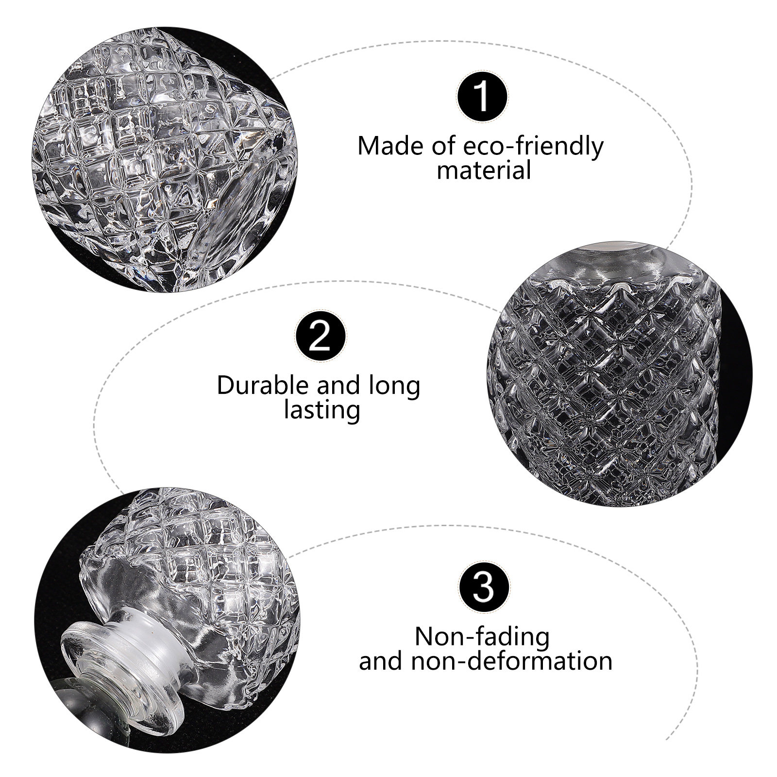 3Pcs Empty Glass Diffuser Bott - Home Fragrance Jar のレビューと価格