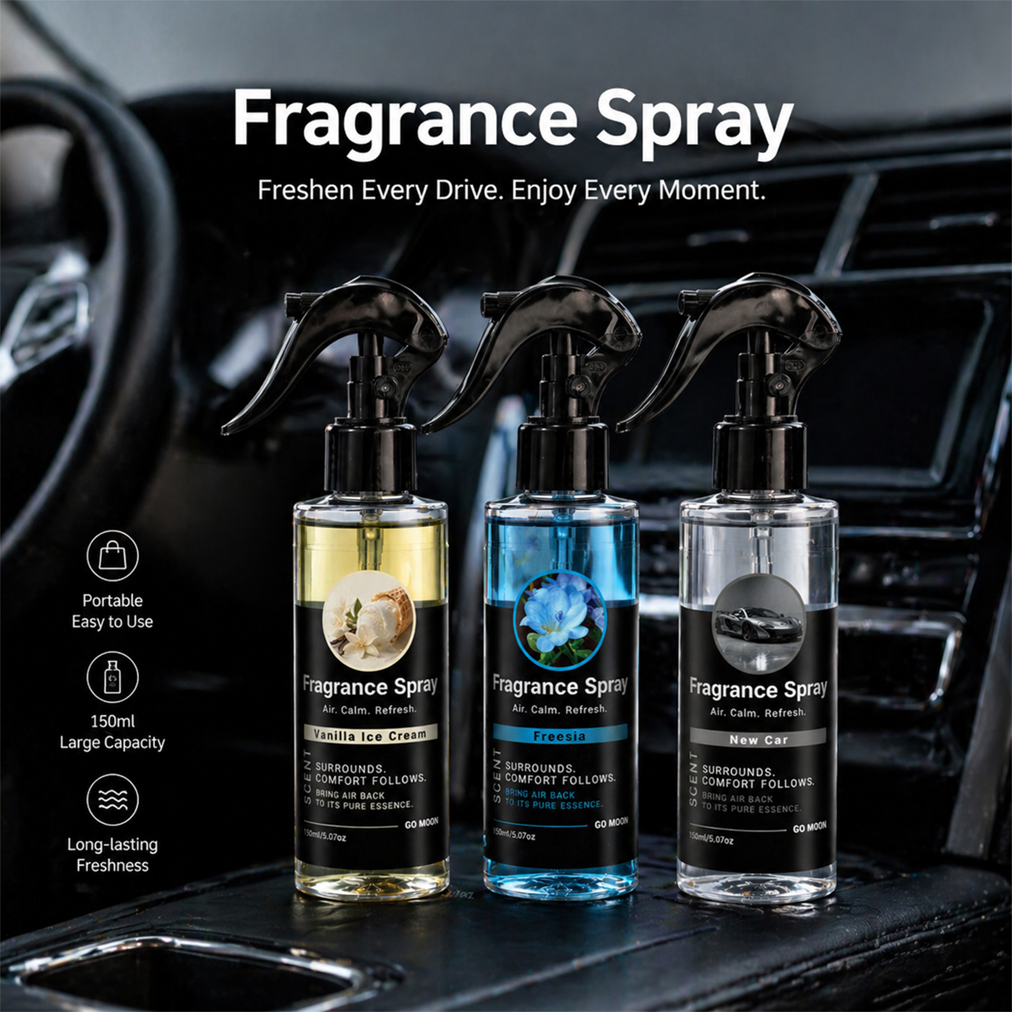 flower fruit scent car fragran - Home Fragrance Room Spray のレビューと価格