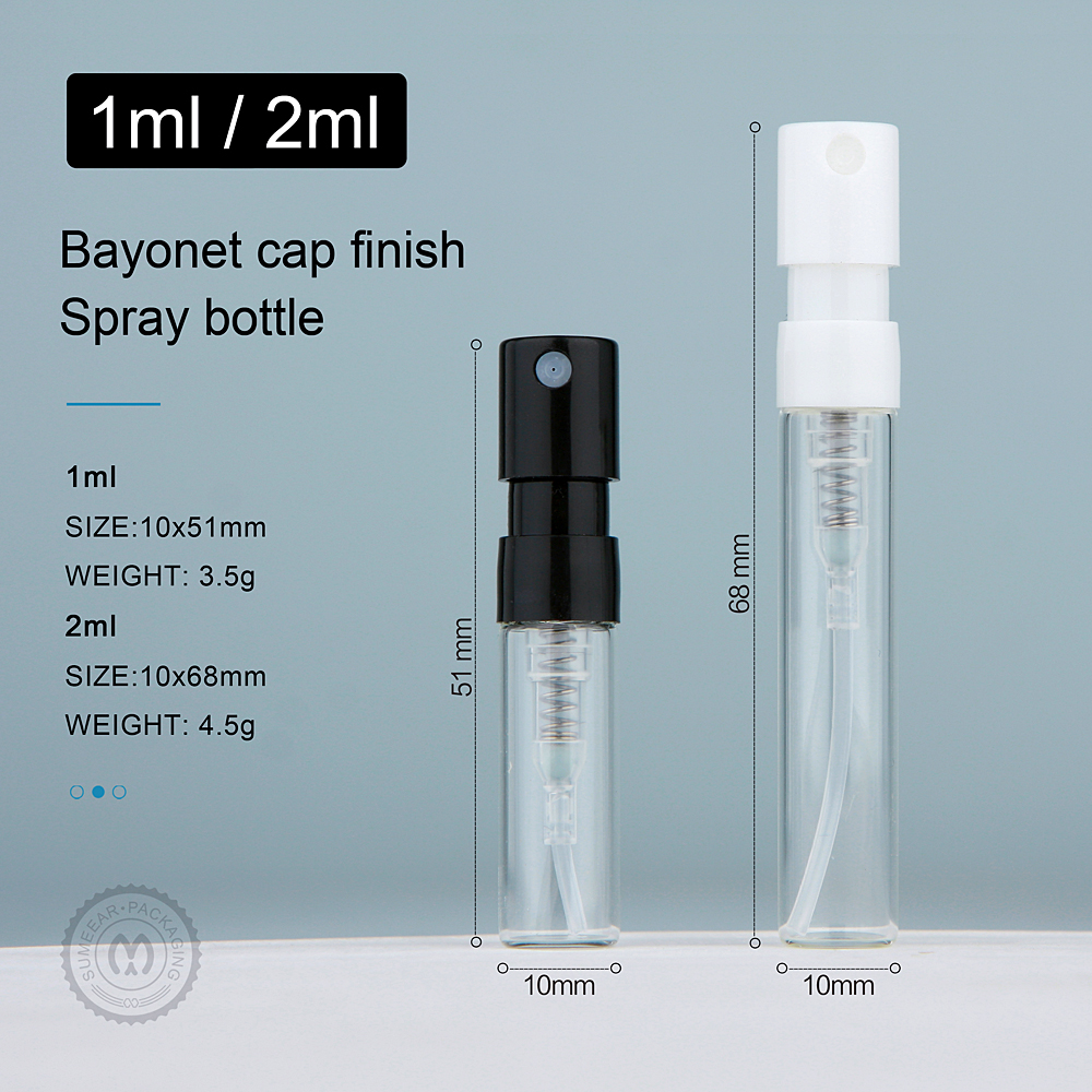 100pcs/Lot 1ml 2ml Mini Bayone - Perfume Atomizer Travel のレビューと価格