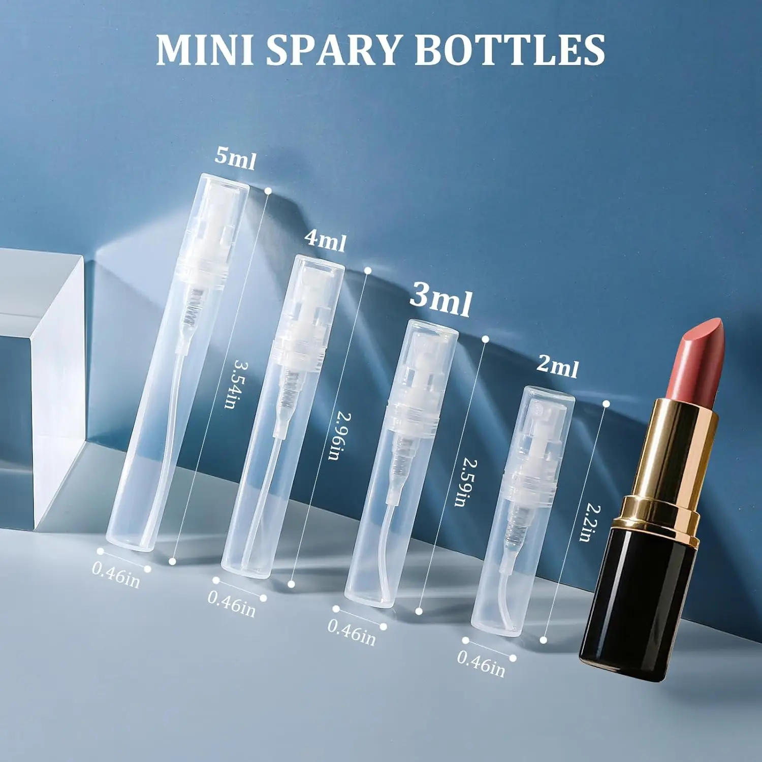 3 ml Mini Spray Bottles, 10 Pa - Perfume Atomizer Travel のレビューと価格