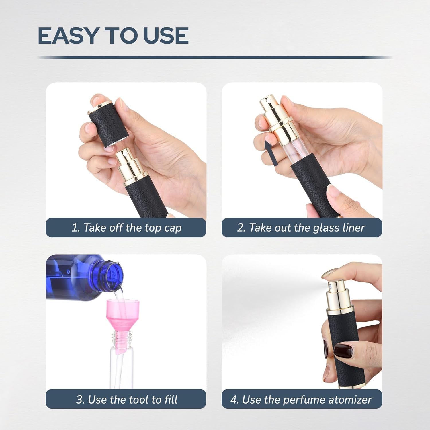 Mini Refillable Perfume Bottle - Perfume Atomizer Travel のレビューと価格