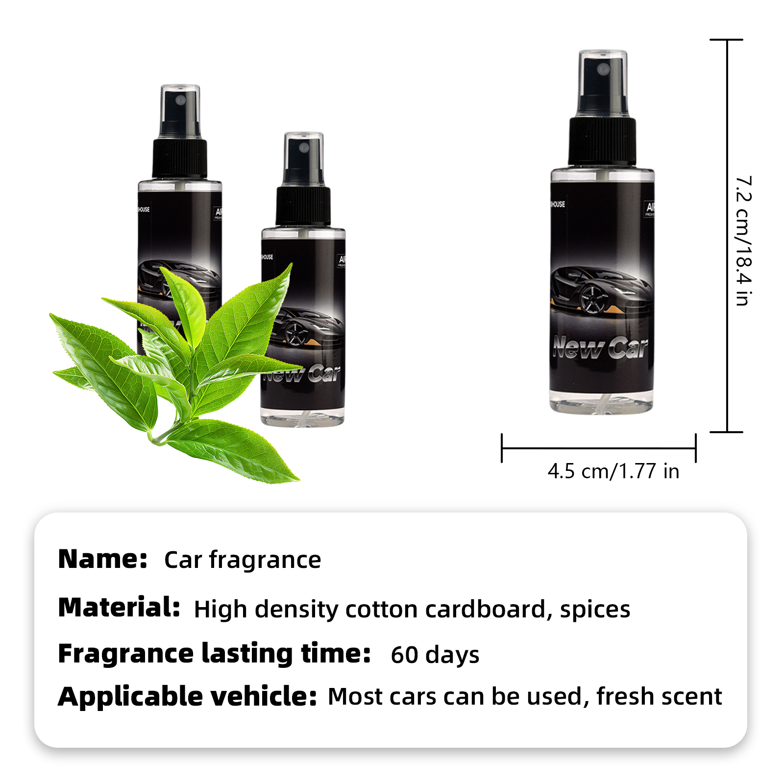 100ml NEW CAR-Scented Hand-Spr - Home Fragrance Room Spray のレビューと価格