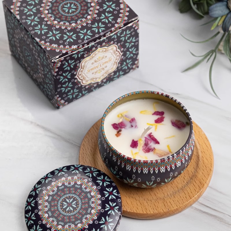 1/4PCS Vintage Scented Candles - Home Fragrance Jar のレビューと価格