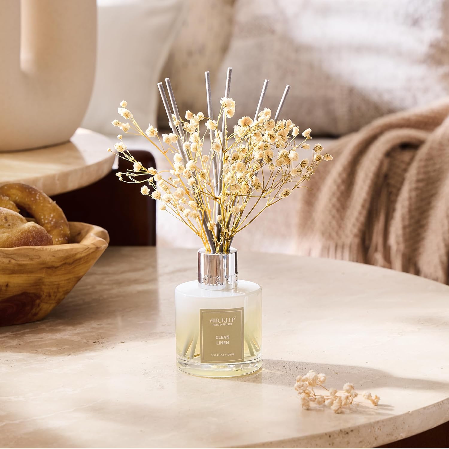 Fresh Linen Reed Diffuser Set, - Home Fragrance Linen のレビューと価格