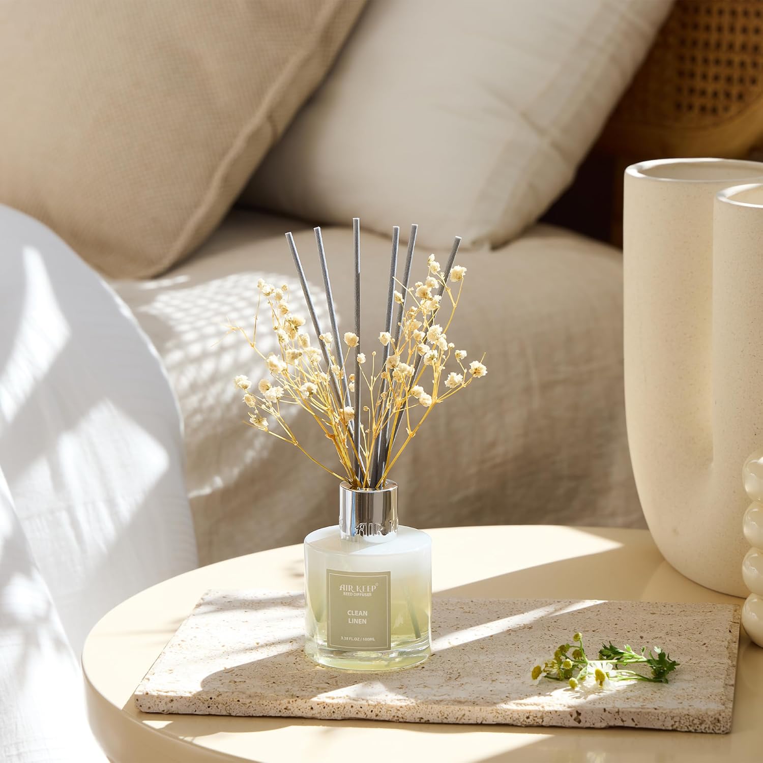 Fresh Linen Reed Diffuser Set, - Home Fragrance Linen のレビューと価格