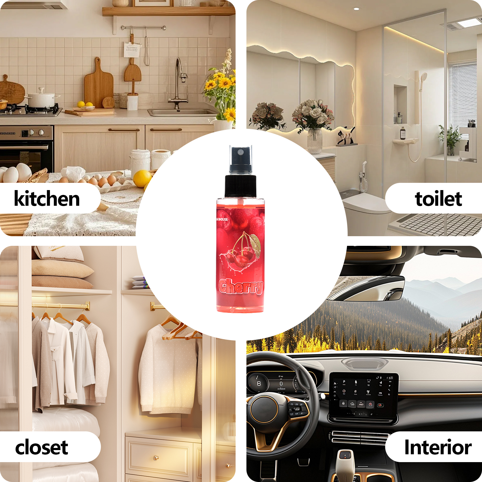 100ml CHERRY-Scented Hand-Spra - Home Fragrance Room Spray のレビューと価格